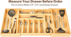Umilife Extra Large Expandable Kitchen Siverware Utensils Drawer Organizer - Image 5