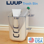 STORi Luup Bathroom Wastebasket, Secure Grocery Bags, Plastic Garbage Container - Image 2