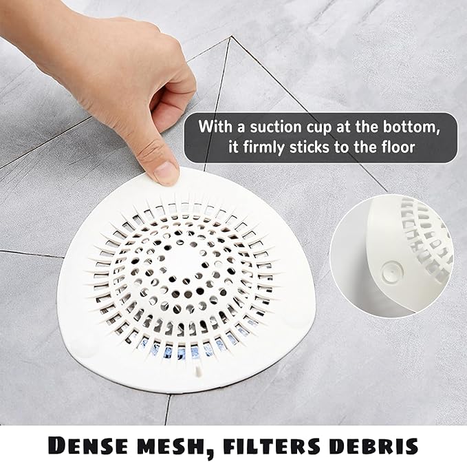 Shower Drain Hair Catcher, Silicone Bathtub Tub Drain Hair Catcher, Bathtub - Image 3