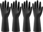 Bamllum 4 Pairs Rubber Kitchen Dishwashing Gloves by Bamllum