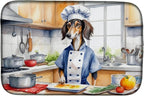 Caroline's Treasures DAC6318DDM Saluki The Chef Dish Drying Mat Absorbent Dish by CarolinesTreasures