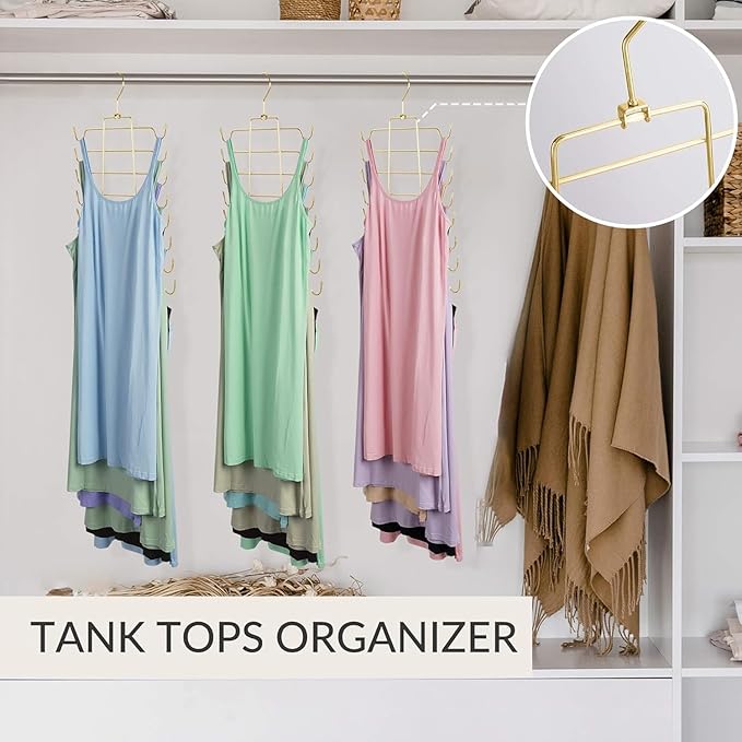 ZEDODIER 3 Pack Tank Top Hanger Space Saving, Bra Hangers - Image 4