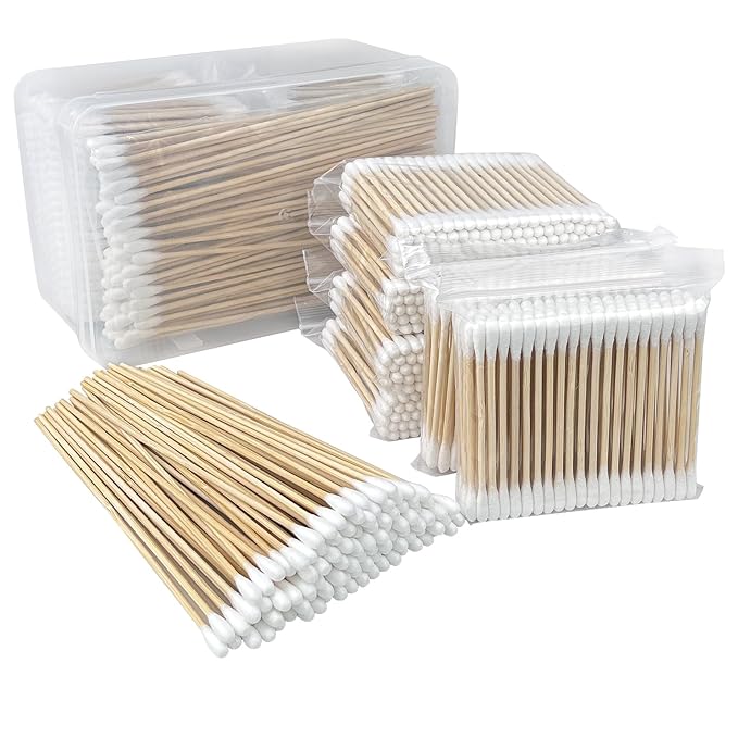 700 ct Bamboo Cotton Swabs Set by Garrelett