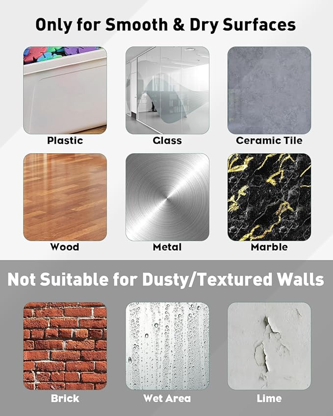 Uniclife 20 Pcs Self Adhesive Picture Hooks 40 lbs Load No Drill Screw Stickers - Image 6