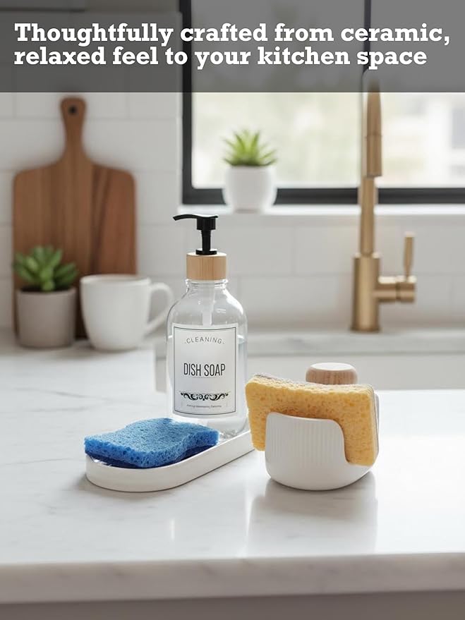 Ceramic Double Sponge Holder - Image 7