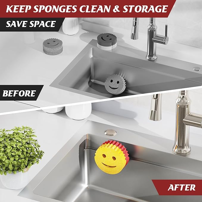 Sponge Holder for Kitchen Sink, Sink Caddy Organizer - Image 7