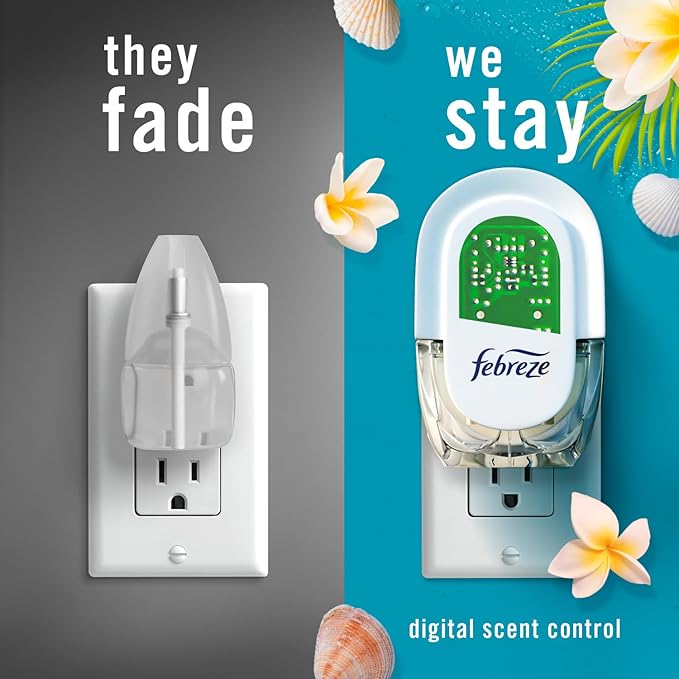 Febreze Odor-Fighting Fade Defy PLUG Air Freshener Refill, Bora Bora, .87 fl. - Image 5