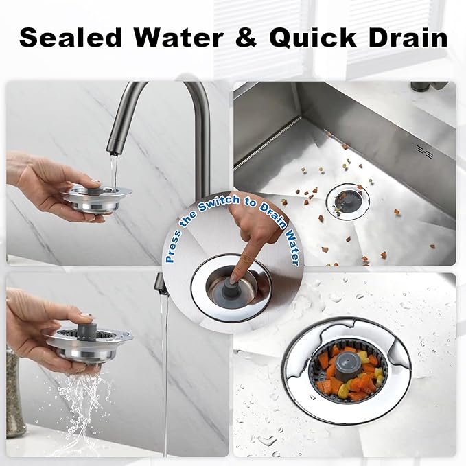 Kitchen Sink Drain Strainer – New Upgraded Kitchen Sink Stopper - Image 4
