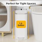 Stainless Steel Bathroom Trash Can - Image 2