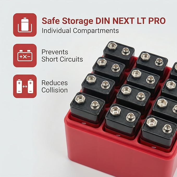 ALCYON Battery Organizer Storage Case, Battery Vault Box Container - Image 3