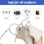 Leelosp 300 Pcs Glasses Cleaning Cloth Microfiber Glasses Wipes Assorted Colors - Image 3