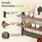 2 Tier Coat Rack Wall Mount - Image 2