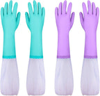 Elgood Reusable Long Sleeve Dishwashing Cleaning Gloves - Image 9