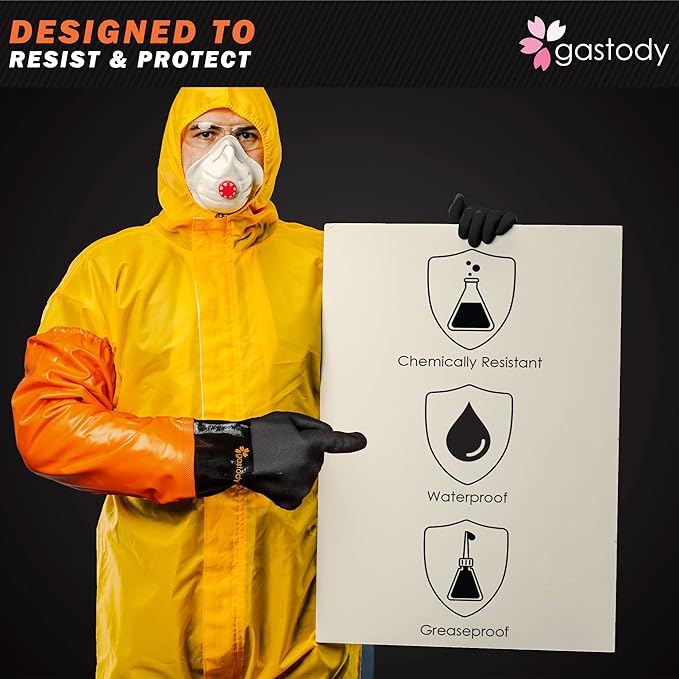 Gastody™ - Chemical Resistant Gloves, Heavy Duty Safety Work Gloves, Resist Acid - Image 2