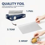Pre-Cut Aluminum Foil Sheets 12" x 10.7" – Non-Stick, Pop-Up Disposable Sheets - Image 9