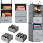 Pipishell 6-Shelf Hanging Closet Organizer by Pipishell