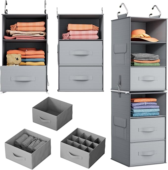 Pipishell 6-Shelf Hanging Closet Organizer by Pipishell