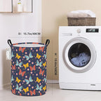 FANKANG Storage Basket, Nursery Hamper Canvas Laundry Basket Foldable - Image 2