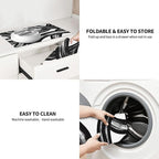 Black and White Abstract Curved Dish Drying Mats, Washable Reversible Foldable - Image 8