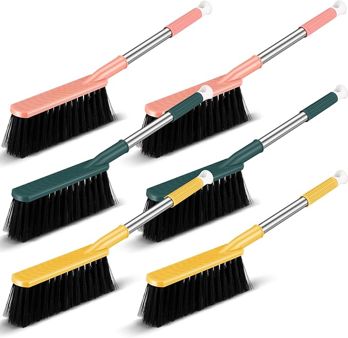 6 Pcs 17'' Hand Broom Brush Dust Brushes Soft Bristle Cleaning Brushes Handheld by Teenyyou