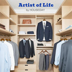 HOUSE DAY Wide Shoulder Wooden Hangers, Suit Hangers - Image 8
