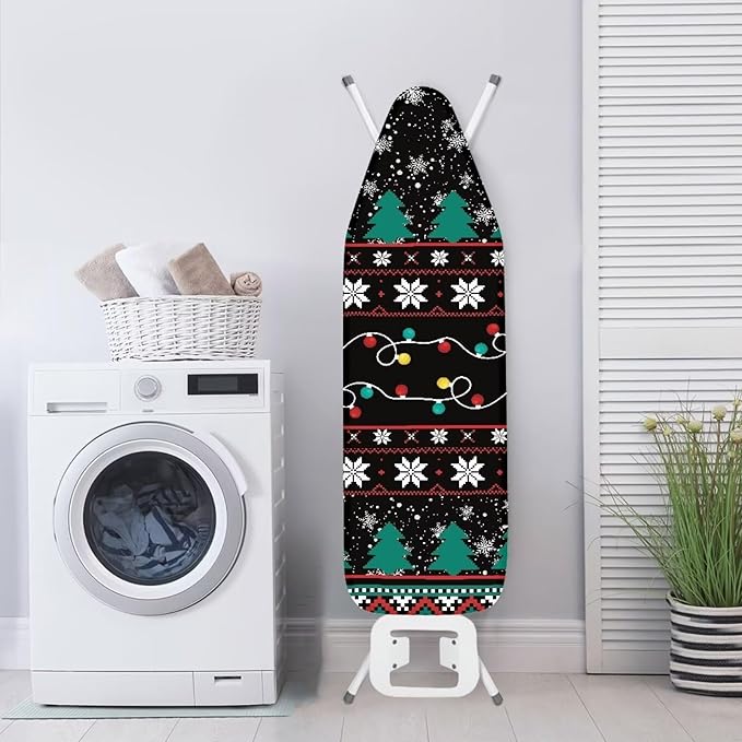 Snowflake Christmas Ironing Board Cover Standard Size Soft Resist Scorching - Image 4