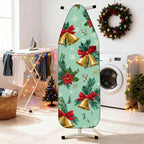 Nuxovilar Ironing Board Covers Winter Bells and Poinsettia Pattern Polyester - Image 2