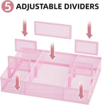 Marbrasse 2 Pack Desk Drawer Organizer, Mesh Drawer Organizer Tray - Image 2