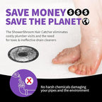 ShowerShroom SHSULT755 Ultra Revolutionary Shower Hair Catcher Drain Protector - Image 7