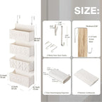 ANTIS'S HOME Nursery Over The Door Organizer Boho Decor Nursery Storage - Image 3