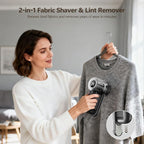 Rechargeable Fabric Shaver, 2-in-1 Lint Remover - Image 2