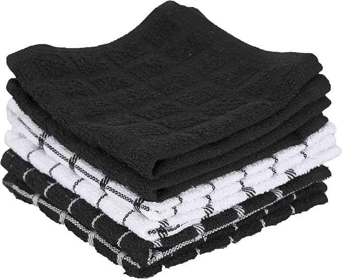 Ritz Premium 100% Cotton Terry Check Kitchen Dish Cloths by Ritz+Foodservice