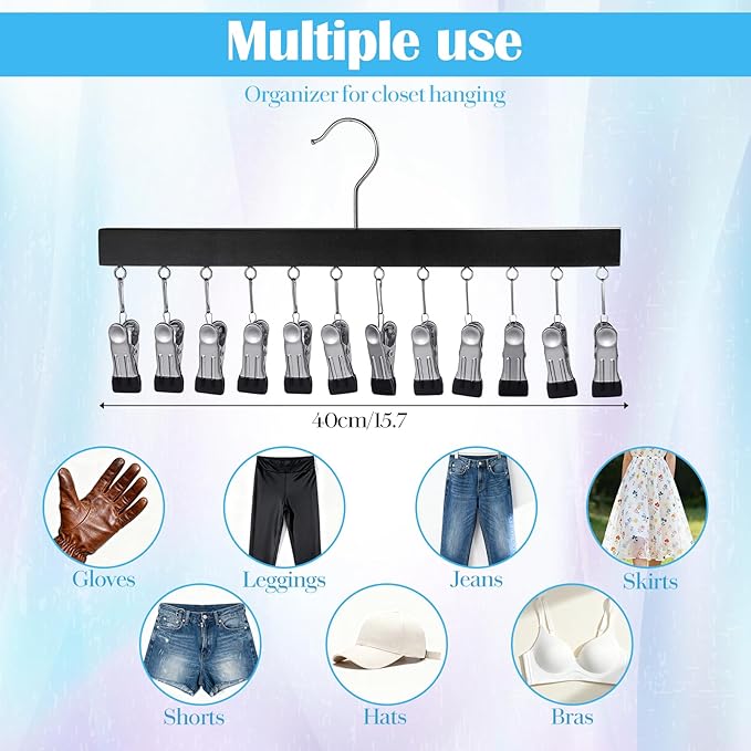 Legging Organizer for Closet 4 Pack, Pants Leggings Hangers - Image 3