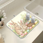 Cute Easter Bunny Rabbit Eggs Dish Drying Mat - Image 7