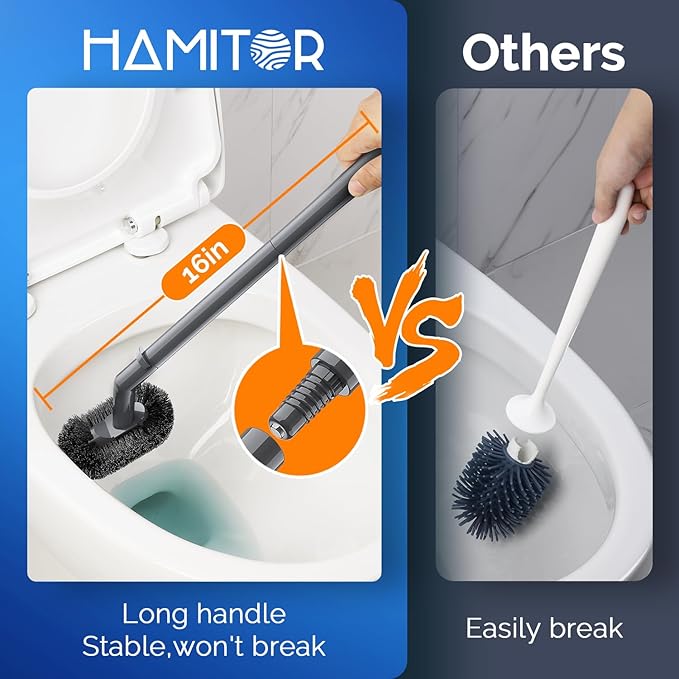 HAMITOR Toilet Plunger and Brush Set - Image 4