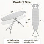 Yaheetech Foldable Ironing Board, Heavy Duty Iron Board - Image 3