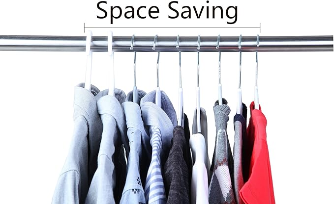 Finnhomy 50 Pack Plastic Hangers, Heavy Duty Clothes Hangers - Image 6