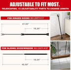 SECURITYMAN 2-in-1 Door Security Bar & Sliding Patio Door Security Bar via - Image 3