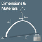 Mawa by Reston Lloyd Euro Series Non-Slip Space Saving Steel Clothes Hanger - Image 5