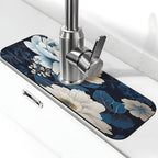 Unique Flower Pattern Kitchen sink faucet pad, strong water absorption by Unknown
