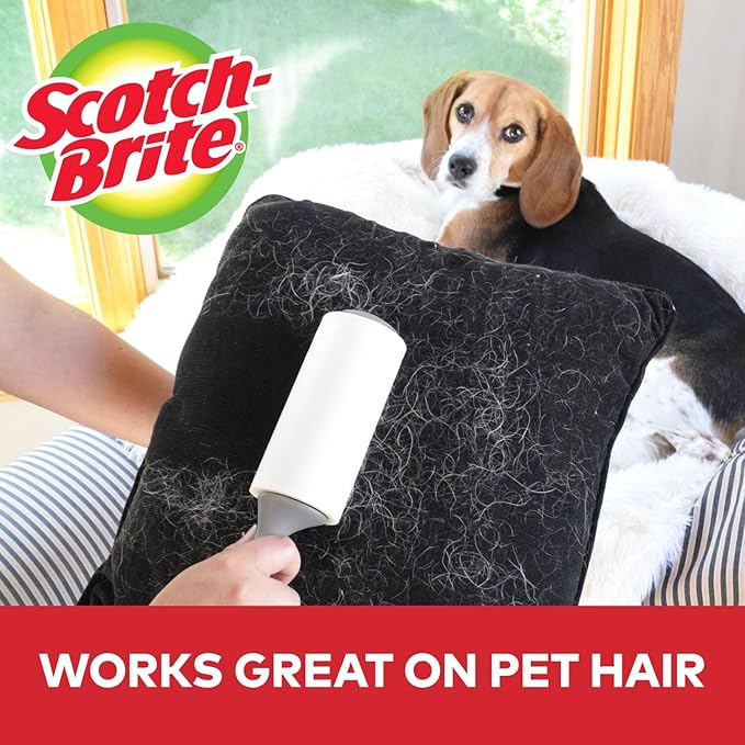 Scotch-Brite Lint Roller, Works Great on Pet Hair, 60 Sheets - Image 6