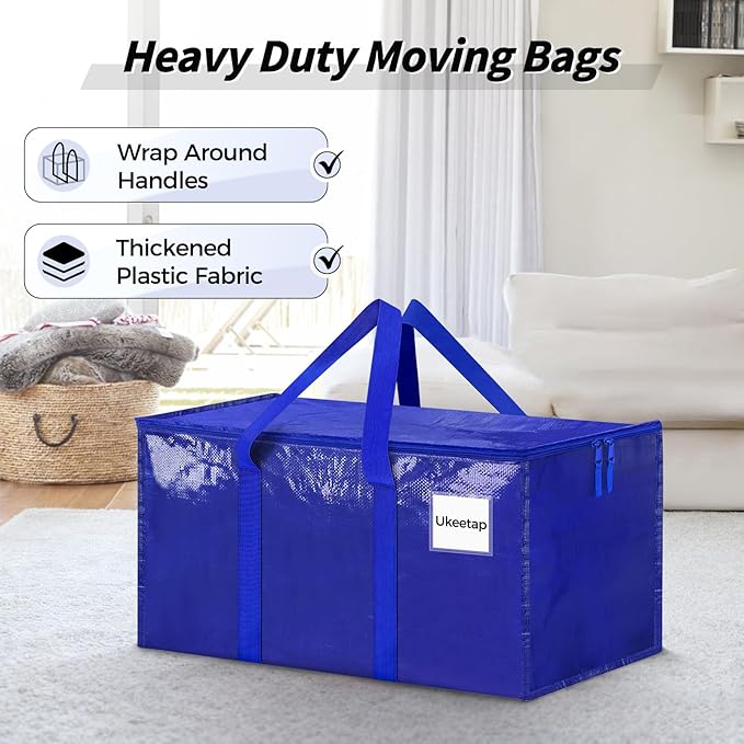 16 Pack Extra Large Heavy Duty Moving Bags, Reinforced Handles & Heavy-Duty - Image 4