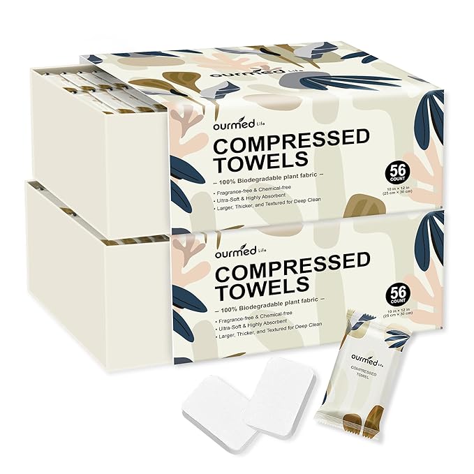 Ourmed Life Compressed Towel Tablets – Portable, Individually Wrapped by ourmedlife