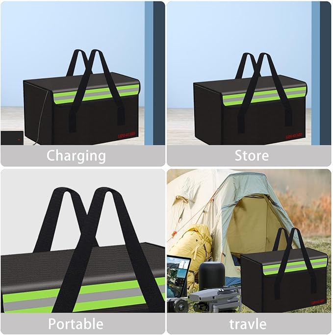 Lipo Battery Safe Bag Large Capatity Fireproof Bag - Image 6