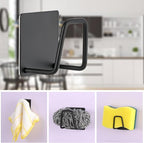 Adhesive Sponge Holder for Kitchen Sink, SUS304 Stainless Steel Scrubber Hanger - Image 6