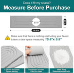 Stone Faucet Mat for Kitchen Bathroom Sink Diatomite Quick Dry Around Faucet - Image 3