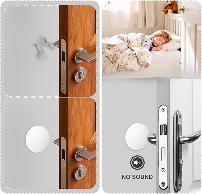 8 PCS Door Stoppers for Wall, Round Wall Shield Cushion - Image 5