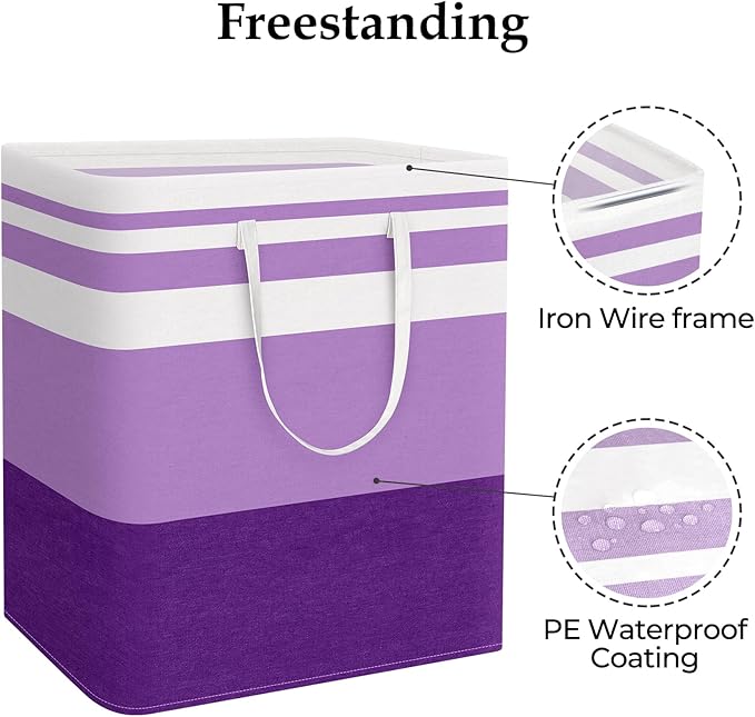 StorageRight Large Collapsible Laundry Basket Hamper - Image 3