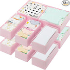 GRANNY SAYS Drawer Organizer Clothes, 12 Pack Dresser Organizer Bins by GRANNYSAYS