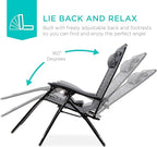 Best Choice Products Set of 2 Adjustable Steel Mesh Zero Gravity Lounge Chair Recliners w/Pillows and Cup Holder Trays - Camoflage - Image 4